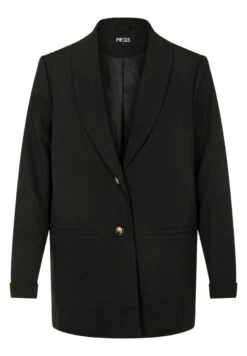 Pieces Locker Geschnittener - Halflange Jas - Black -Pieces 9973706a2f5c49108fb1a0379591cfdc