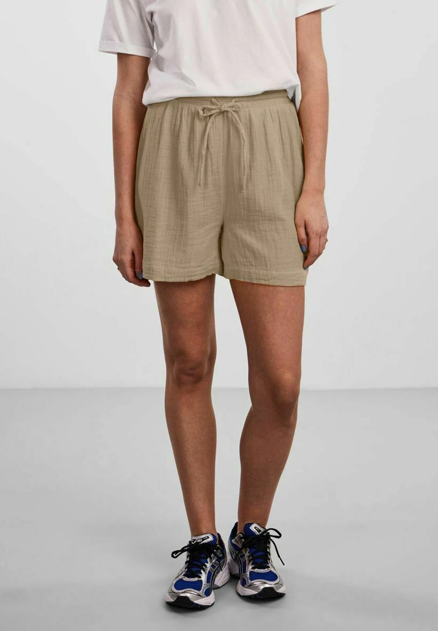 Pieces Tina Hw Bc Sww - Shorts - Beige Mottled Beige 3 Pieces Tina Hw Bc Sww - Shorts - Beige Mottled Beige