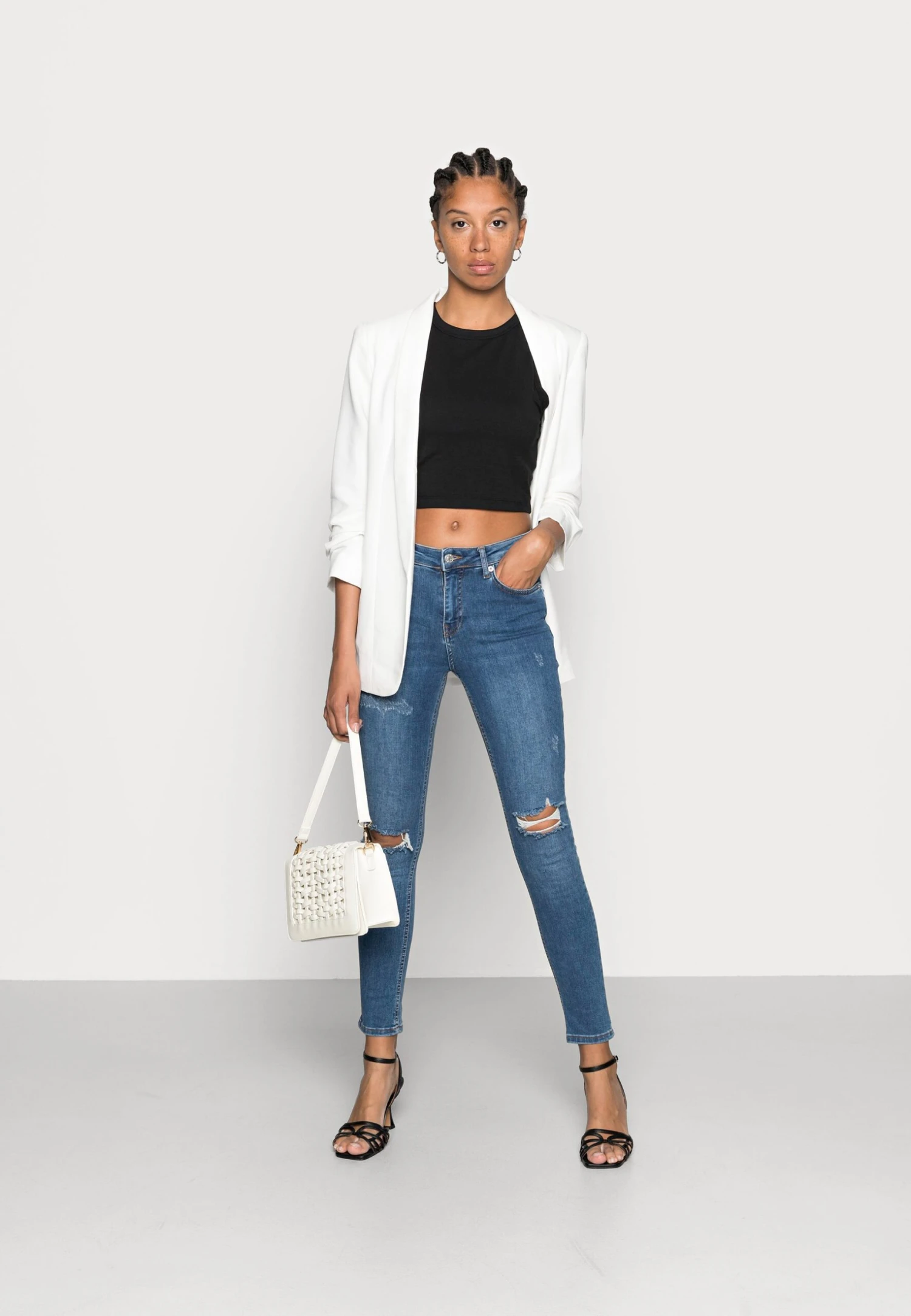 Pieces Pcbosella 3/4 - Blazer - Cloud Dancer 4 Pieces Pcbosella 3/4 - Blazer - Cloud Dancer - Afbeelding 2