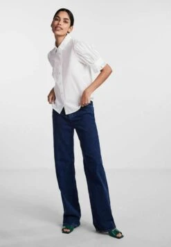 Pieces Mit Puffärmeln Pclala - Overhemdblouse - Cloud Dancer -Pieces 9e3327efa7fa4c6da6635ed563def5f7