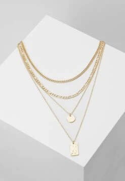 Pieces Pcokia Combi Necklace - Ketting - Gold-Coloured