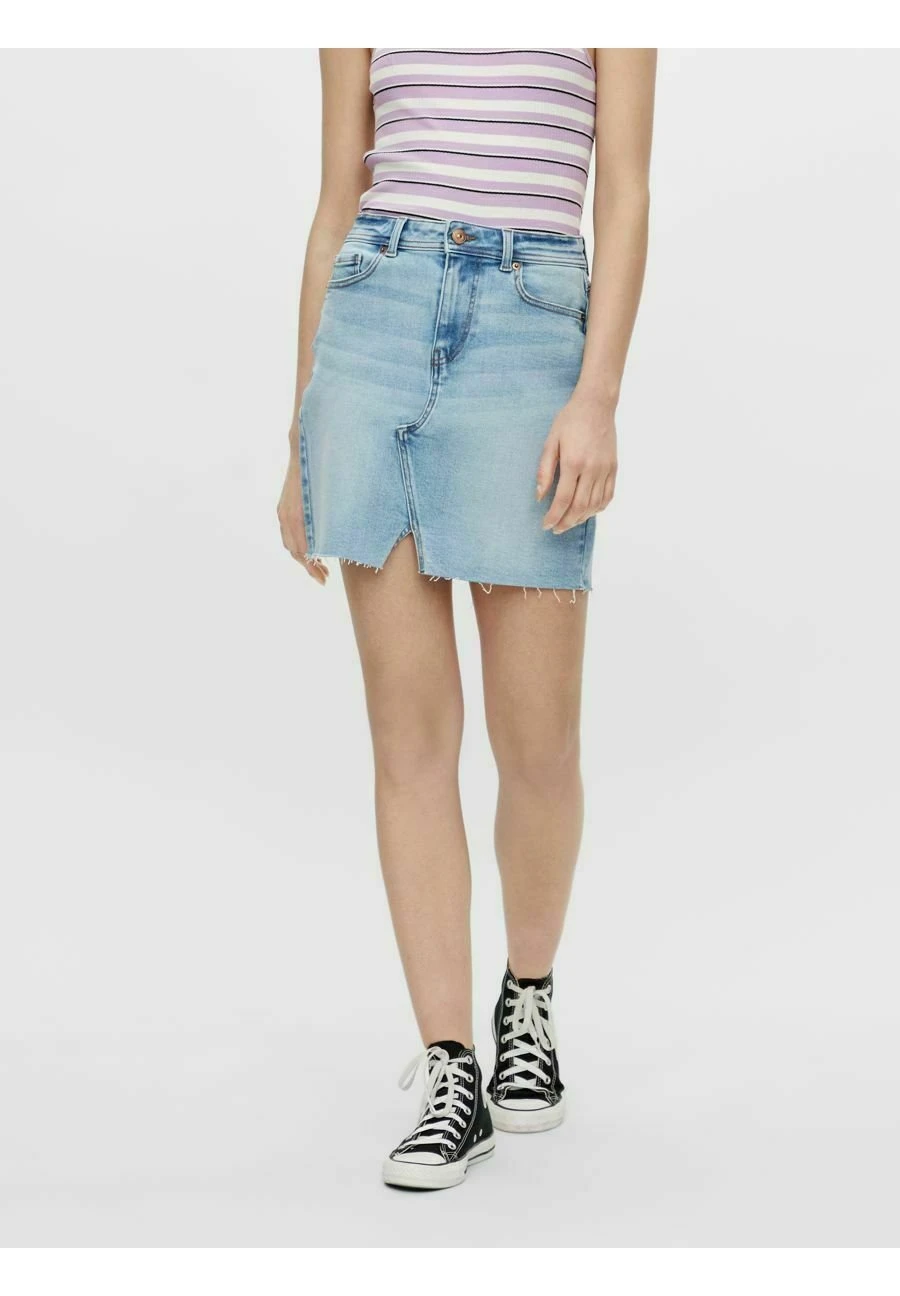 Pieces Kokerrok - Light Blue Denim 3 Pieces Kokerrok - Light Blue Denim