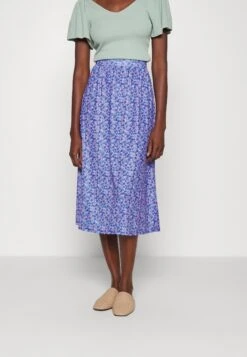 Pcgweno Midi Skirt- Kokerrok - Granada Sky/Flower Vista Blue