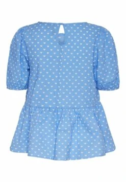 Pieces Mit Kurzen Ärmeln Pcheart - Blouse - Cornflower Blue -Pieces a58a5c761b594cdc95d43e71347b272a