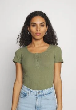 Pieces Petite Pckitte - T-Shirt Basic - Deep Lichen Green