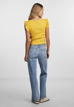 Pieces Crop Tegan - T-Shirt Basic - Banana -Pieces a7076465a46a46a58c4ff589765aae49