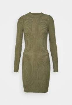 Pieces Pccrista O Neck Dress - Etui-Jurk - Deep Lichen Green