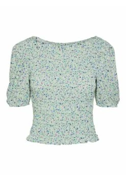 Pieces Gesmoktes - Blouse - Paradise Green -Pieces b13c5b571b3d44539adcbffd0af0383a