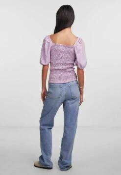 Pieces Mit Kurzen Ärmeln Jecka - Blouse - Lavender -Pieces b1b82f4a734242ccad5842fbc3d90b34