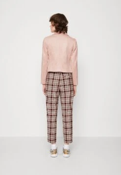 Pieces Pcbeminda Biker Jacket - Imitatieleren Jas - Woodrose -Pieces b20028ad504f4179a54768d8305732f4