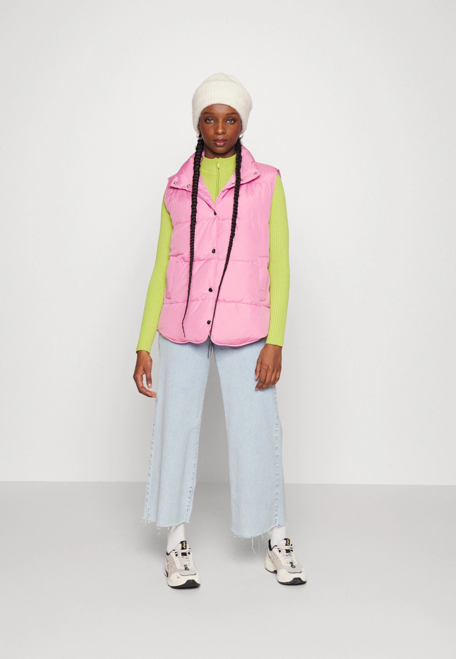 Pieces Petite Pctee Waistcoat - Bodywarmer - Begonia Pink 4 Pieces Petite Pctee Waistcoat - Bodywarmer - Begonia Pink - Afbeelding 2