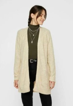 Pieces Pcellen Ls Long Noos Bc - Vest - White Pepper