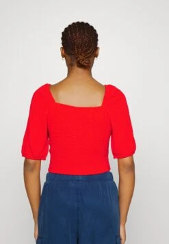 Pieces Pckeegan Cropped- T-Shirt Basic - Poppy Red -Pieces b4f2cffc9d6543cea1270e9535e843c6