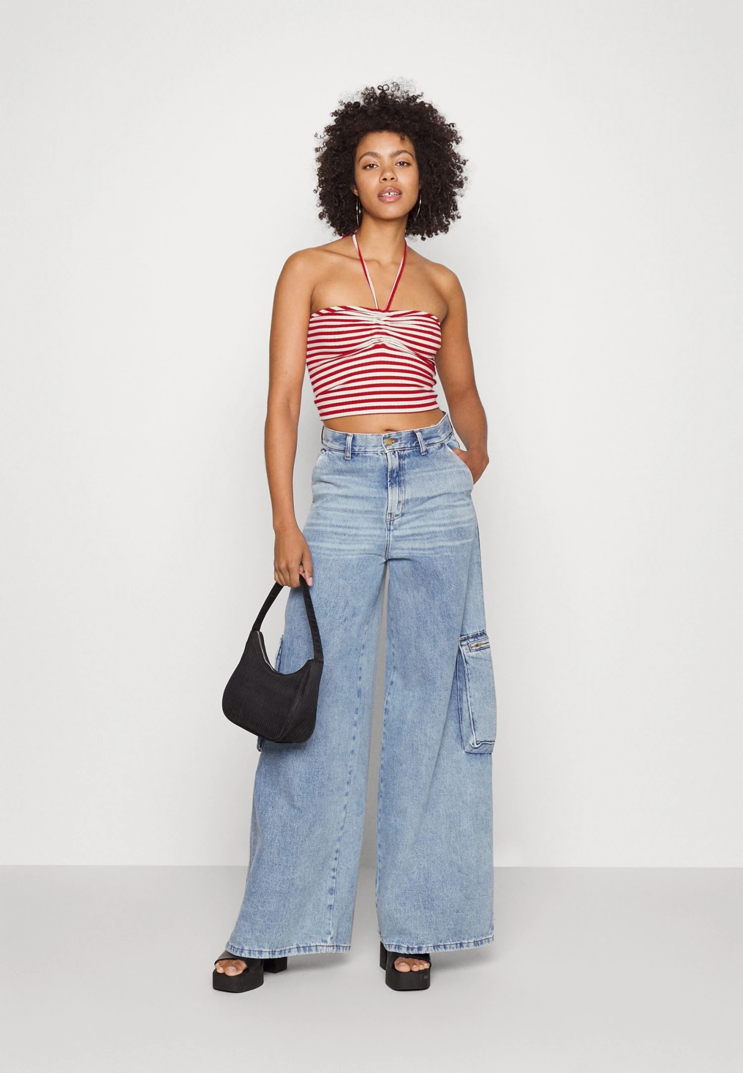 Pieces Pclaya Cropped Tie Tube - Top - High Risk Red/Bright White 4 Pieces Pclaya Cropped Tie Tube - Top - High Risk Red/Bright White - Afbeelding 2