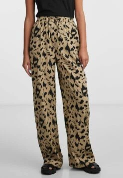 Pieces Schlaghose - Broek - Beige/Black