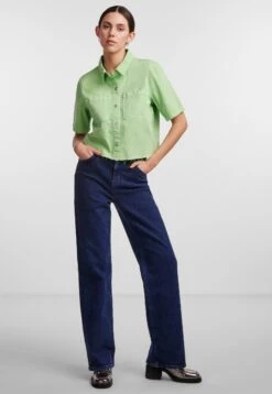 Pieces Pcblume- Overhemdblouse - Absinthe Green -Pieces b823092450f7404990fb51d4e9afefc7