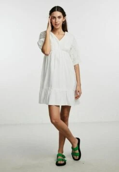 Pieces Pclyan - Jurk - Cloud Dancer -Pieces b86d1aafe89e48a5a5d43a11a37d1f1a