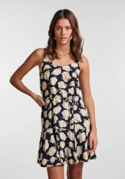 Pieces Pcnya Slip Button Bf - Jurk - Sky Captain/Big Flower