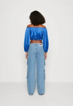 Pieces Pcmari Off Shoulder- Blouse - Mazarine Blue -Pieces b95f3db2f4bc4730812cfe17149e6f11