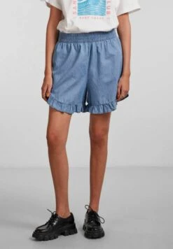 Pieces 9 Pieces Pckada - Jeansshort - Light Blue Denim