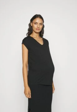 Pieces Maternity Pmbillo Lurex Stripes - Trui - Black/Black Lurex