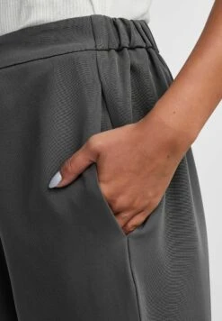 Pieces Bossy Wide Plain Pant - Broek - Magnet -Pieces bc758ee6d3804ba38e89fce46b7224da