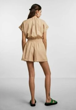 Pieces Pcleena - Jumpsuit - Mottled Dark Brown -Pieces bde1e8d84db946ae9fbb080bbee835bb