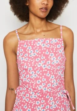 Pieces Pchylmu Drawstring Mini Dress - Etui-Jurk - Pink Flambe -Pieces beec9f795c324880aa57d26f7ebb383f