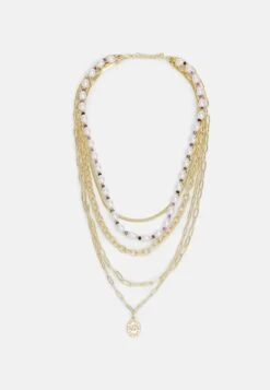 Pieces Pclanna Combi Necklace - Ketting - Gold-Coloured