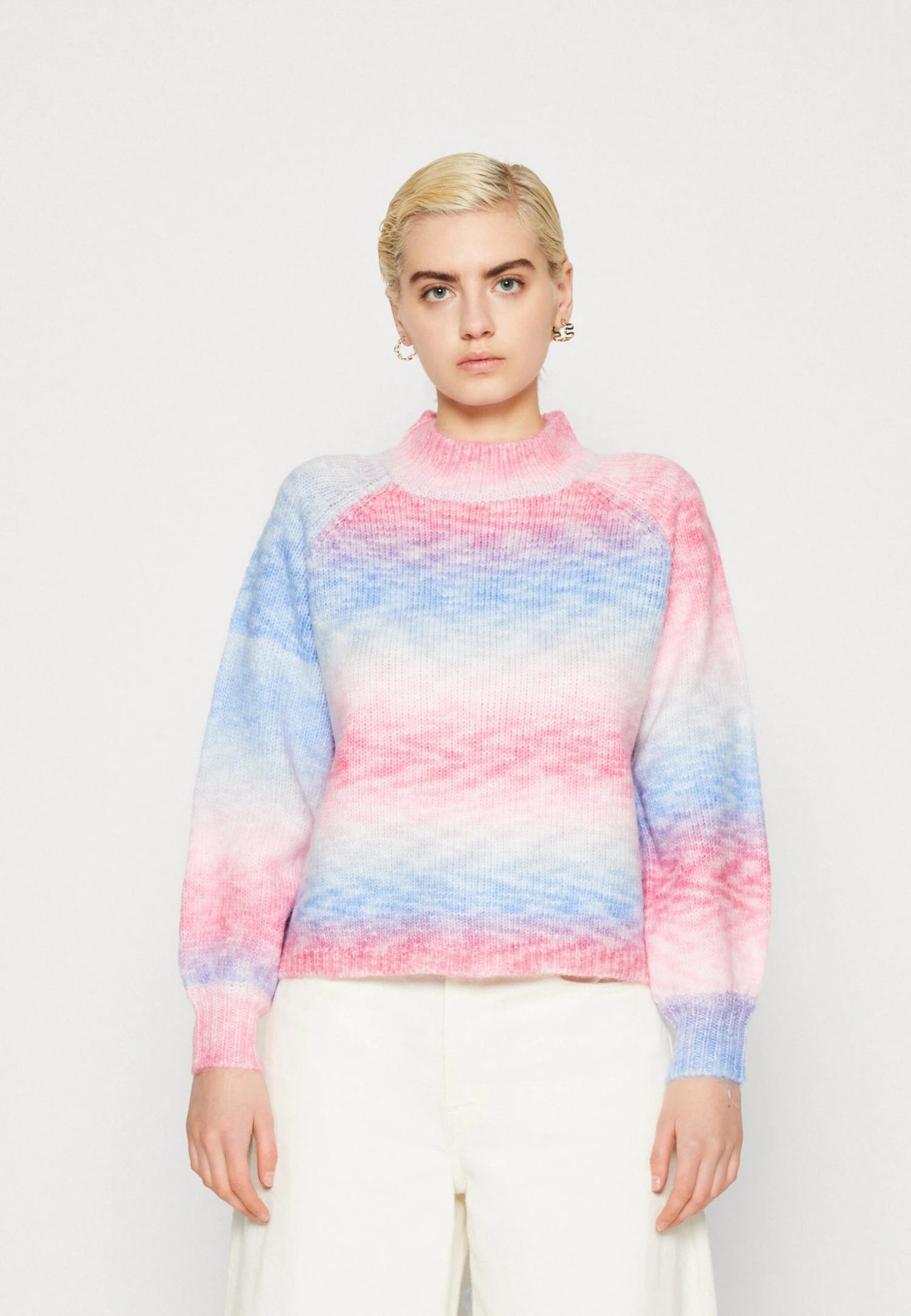 Pieces Pcrainbow Crewneck - Trui - Granada Sky/Multi 3 Pieces Pcrainbow Crewneck - Trui - Granada Sky/Multi