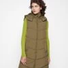 Pieces Pcjamilla Long Puffer- Bodywarmer - Dark Olive -Pieces c1f6f0f61e9842a29088ab0623bfe91d