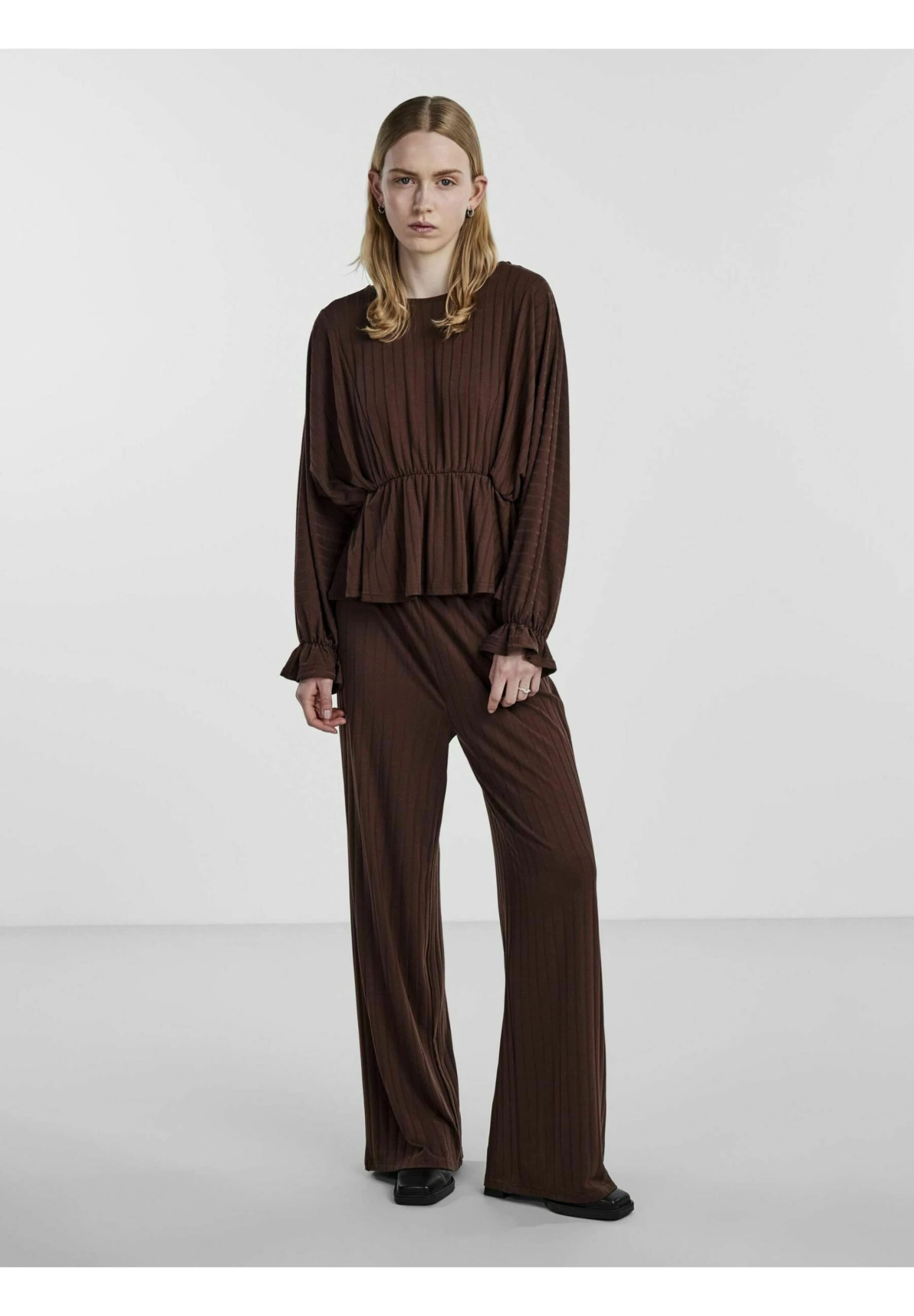 Pieces Langarm Pcsavora - Blouse - Shaved Chocolate 4 Pieces Langarm Pcsavora - Blouse - Shaved Chocolate - Afbeelding 2