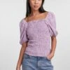 Pieces Mit Kurzen Ärmeln Jecka - Blouse - Lavender -Pieces c6a40a1f49a94361b1a1b70fe30eccfd
