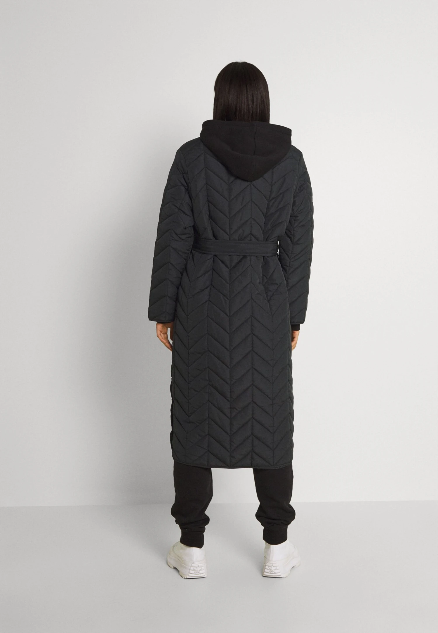 Pieces Pcfawn Long Quilted- Winterjas - Black 5 Pieces Pcfawn Long Quilted- Winterjas - Black - Afbeelding 3