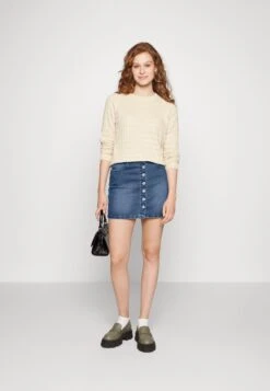 Pieces Pcpeggy Hw Noos Bc - Jeansrok - Medium Blue Denim -Pieces cba094d166ec4d27b7026146eaf7cbe4