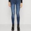 Pieces Pckate High Waist - Jeans Skinny Fit - Medium Blue Denim -Pieces ce2f6ecf3d614b66a59c48247fac1910