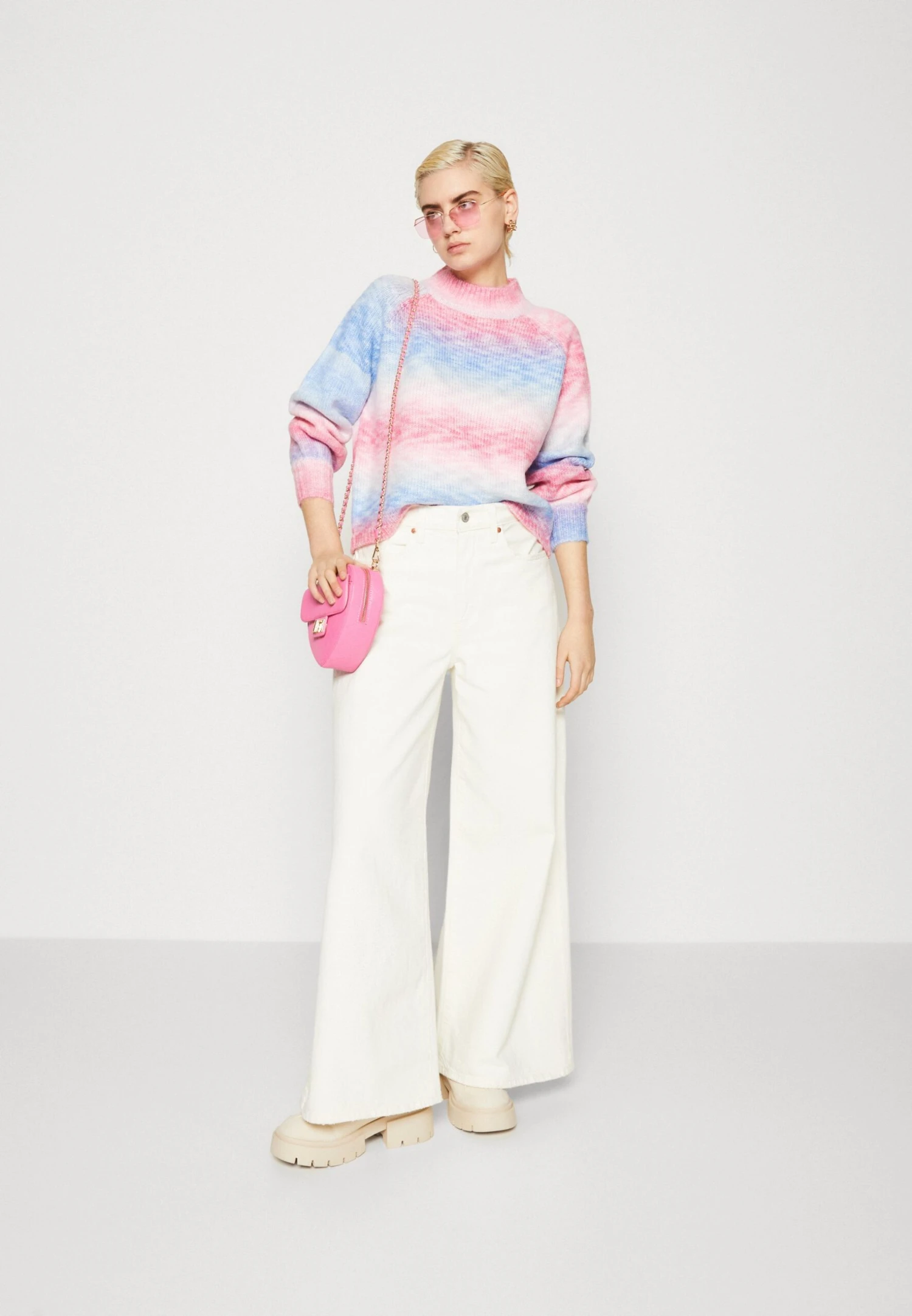 Pieces Pcrainbow Crewneck - Trui - Granada Sky/Multi 4 Pieces Pcrainbow Crewneck - Trui - Granada Sky/Multi - Afbeelding 2