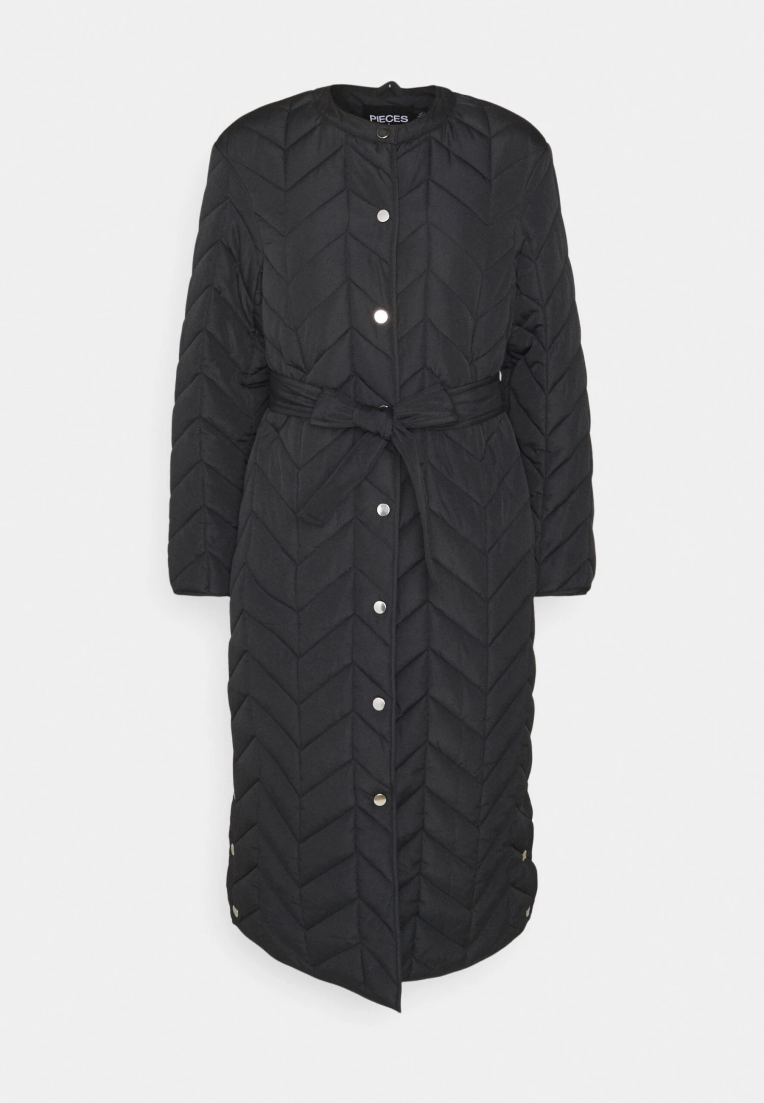 Pieces Pcfawn Long Quilted- Winterjas - Black 7 Pieces Pcfawn Long Quilted- Winterjas - Black - Afbeelding 5