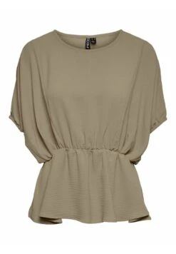 Pieces Mit Kurzen Ärmeln Pcflore - Blouse - Silver Mink -Pieces d186b52e697446b699efe2e7eaf9b3c6