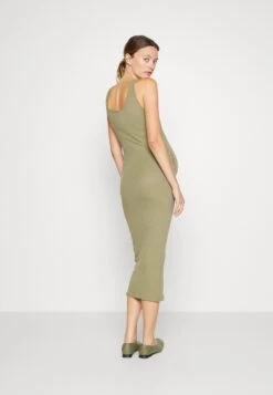 Pieces Maternity Pmkitte Tank Midi Dress - Gebreide Jurk - Deep Lichen Green -Pieces d2380cce4d5e49d98008b883f08e67cc