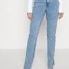 Pieces Petite Pcpeggy Slit - Jeans Skinny Fit - Light Blue Denim -Pieces d2924ce1aa194ddaa71156725e207df7