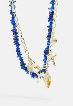 Pieces Pcjassi Combi Necklace - Ketting - Gold Colour/Kentucky Blue 7 Pieces Pcjassi Combi Necklace - Ketting - Gold Colour/Kentucky Blue -Pieces d44369b7137a441c9357a4be5593839c