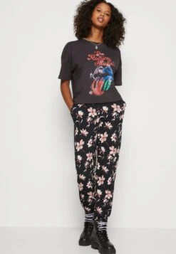 Pieces Pcliliana Pant - Broek - Sky Captain/Flower -Pieces d4d0df599df84109a681015b2e975a4f