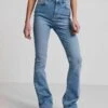 Pieces Flared- Flared Jeans - Light Blue Denim -Pieces d662b78f62f64b54a76bb2436cc8bc82