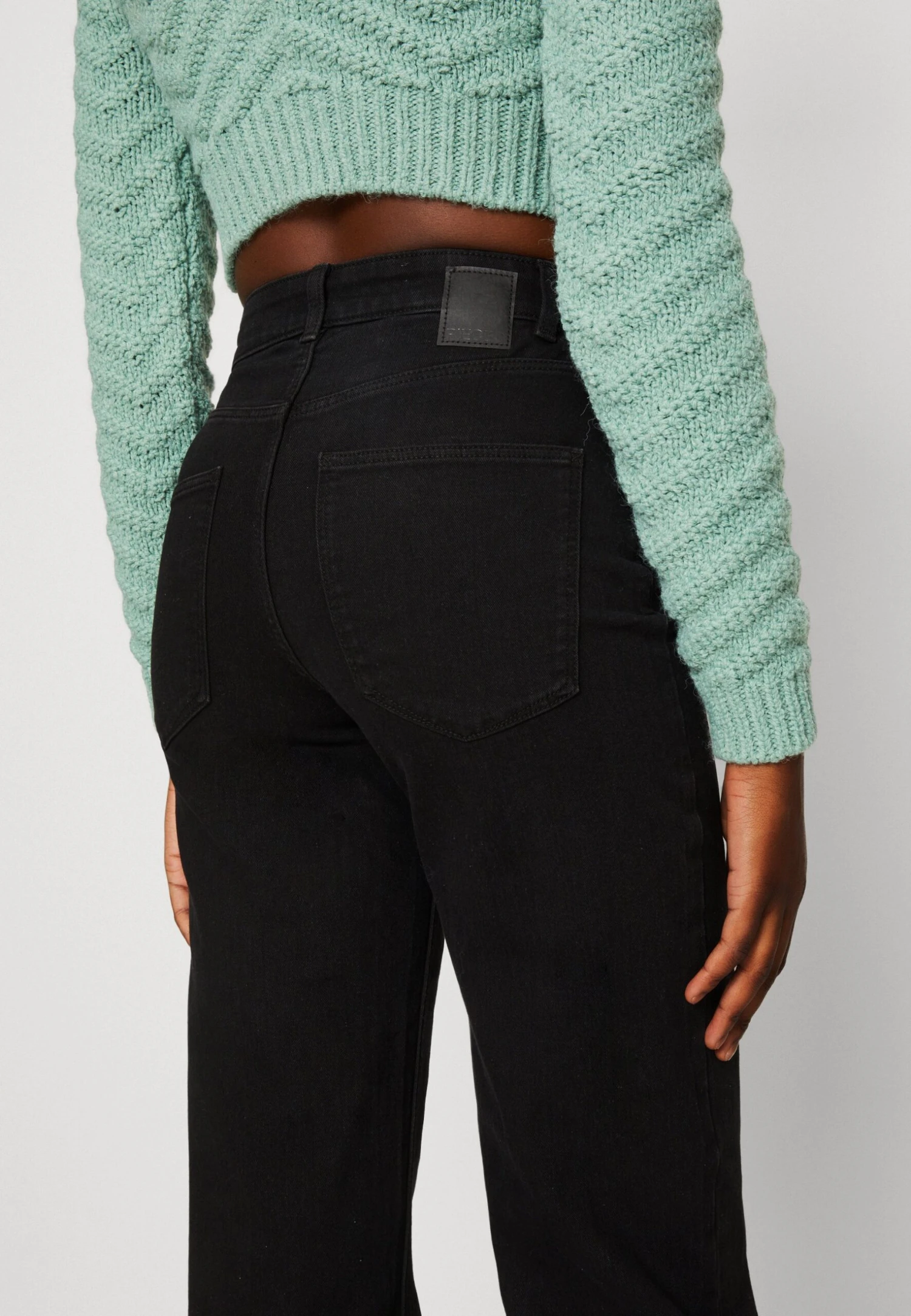 Pieces Pcpeggy Wide Pant - Straight Leg Jeans - Black 8 Pieces Pcpeggy Wide Pant - Straight Leg Jeans - Black - Afbeelding 6