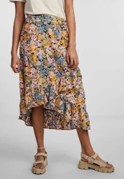 Pieces Mi-Longue - A-Lijn Rok - Black