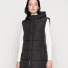 Pieces Pcbee New Puffer Vest - Bodywarmer - Black -Pieces d8c324f8a4b3411aa0f339f47b18203d