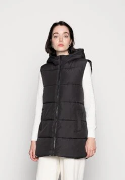 Pieces Pcbee New Puffer Vest - Bodywarmer - Black