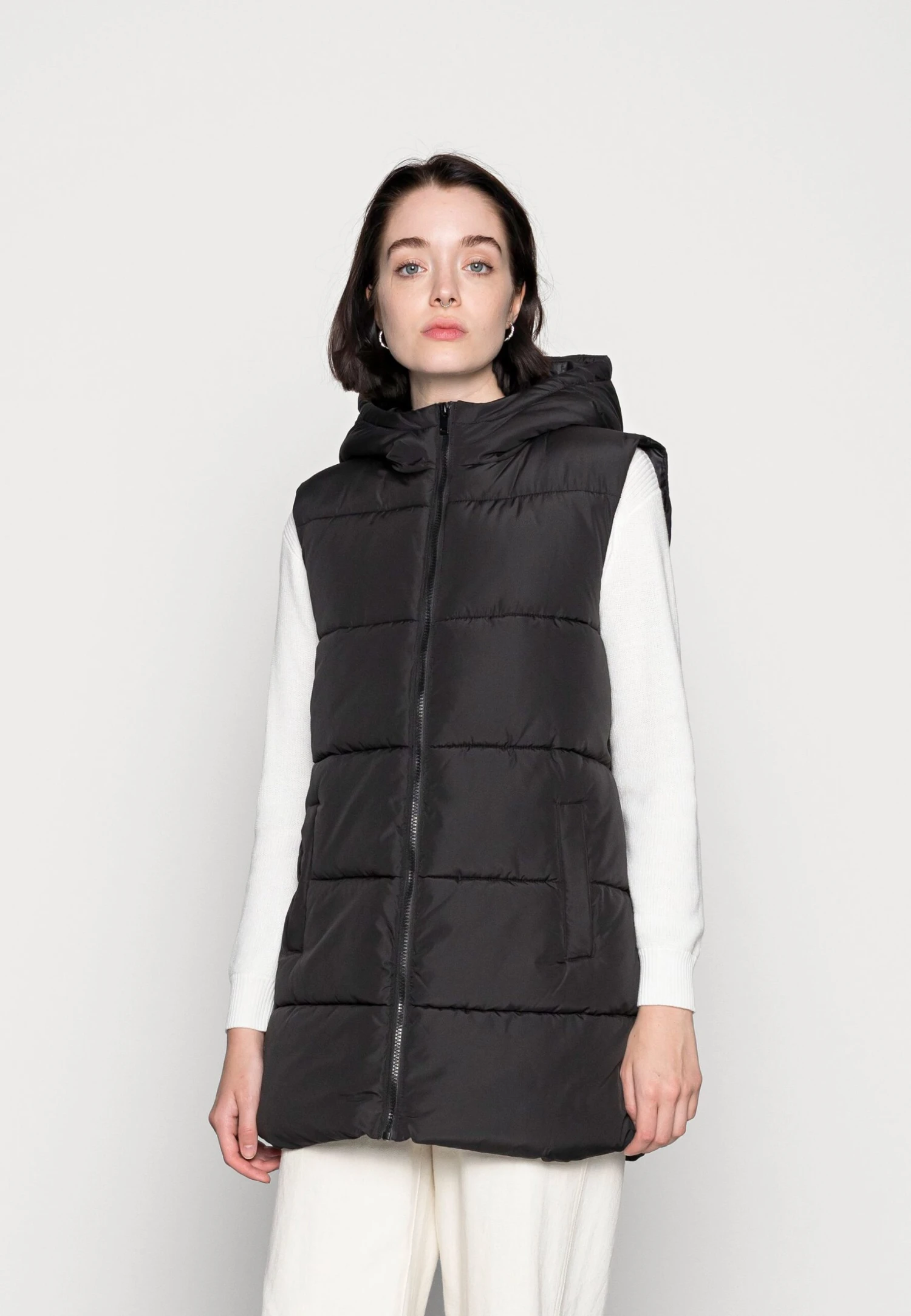 Pieces Pcbee New Puffer Vest - Bodywarmer - Black 3 Pieces Pcbee New Puffer Vest - Bodywarmer - Black