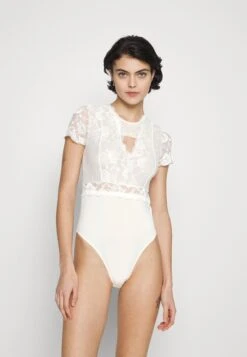 Pieces Pcsicca Open Neck Bodystocking - Body - Whitecap Gray